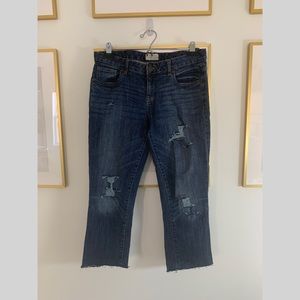 Aeropostal cropped distressed jeans